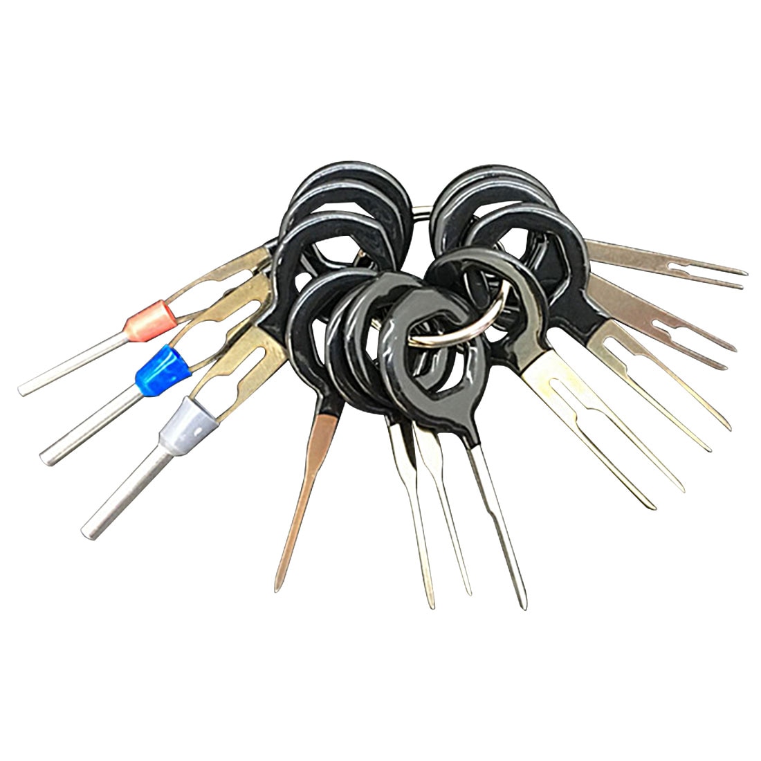 Wire Harness Connector Crimp Pin 11Pcs/Set Terminal Removal Tools Car Electrical Wiring Crimp Connector Pin Extractor Kit