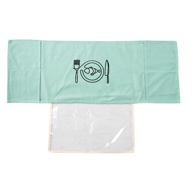 Cotton and linen microwave cover with curtain Oil Dust Waterproof Pockets Storage Bag Kitchen Accessories: D