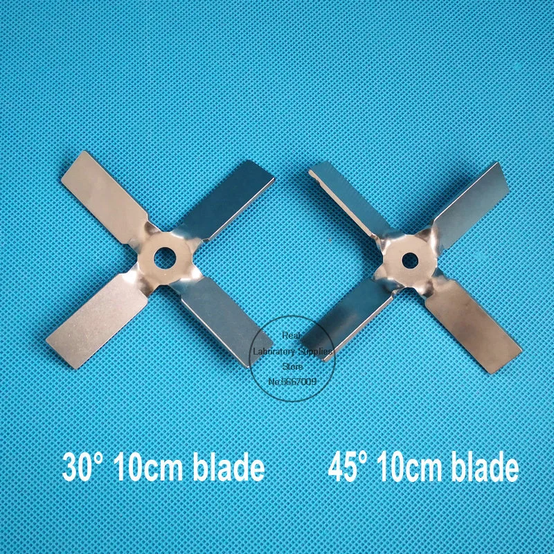 1pcs lab 304 stainless steel 4cm to 10cm cross blade propeller four-leaf paddle for laboratory mixer equipment