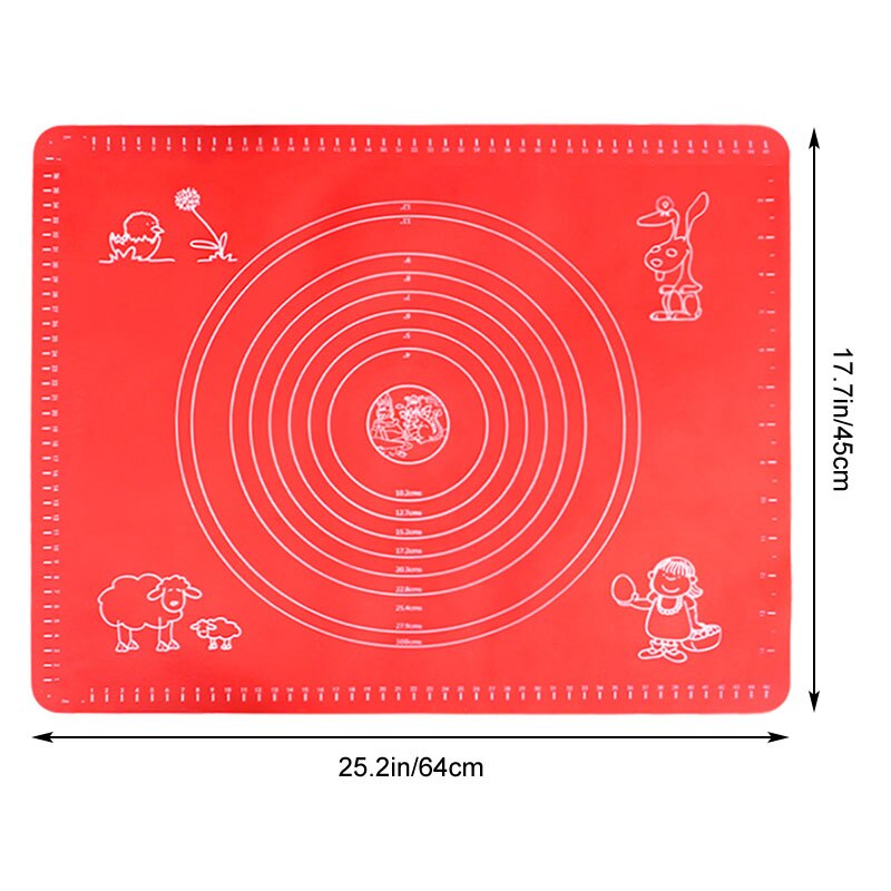 64X45Cm Non-stick Siliconen Gebak Mat Keuken Gadget Extra Grote Bakken Mat Oven Liner Fondant Bakken levert Tafel Ze