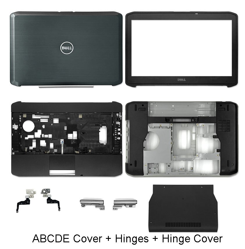 Nieuw Voor Dell Latitude 5420 E5420 Lcd-backcover Voorkant Palmrest Bottom Case Deur Cover Scharnieren Zwart Zonder Touch