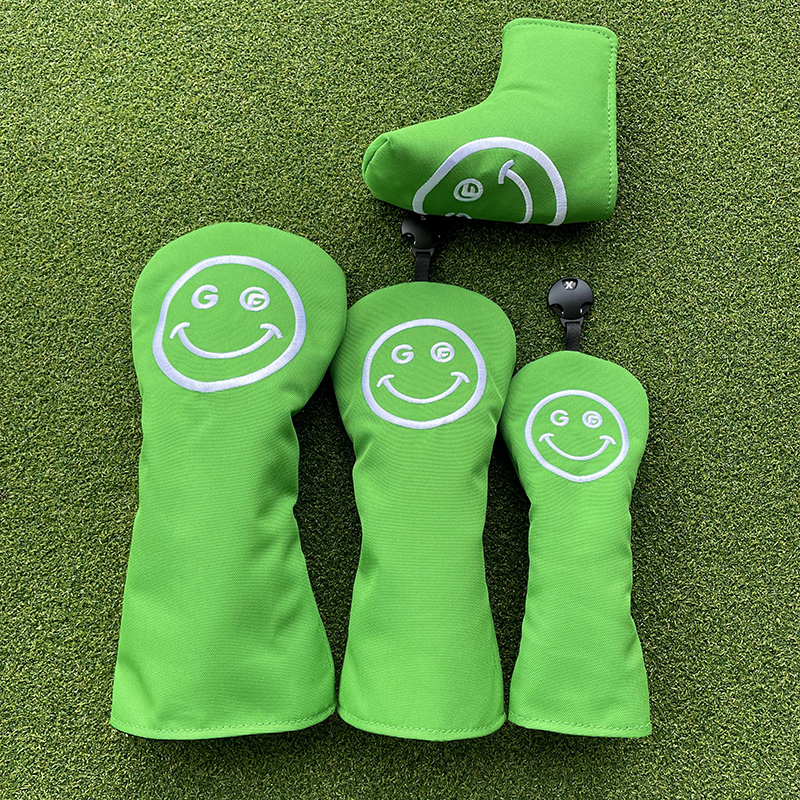 Smile golfklubba  #1 #3 #5 trähuvudskydd driver fairway woods skydd putterhuvudskydd
