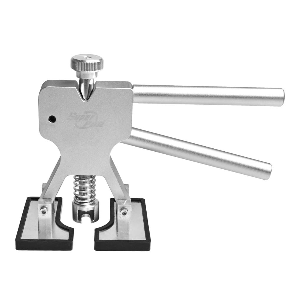 Super PDR Tools Paintless Dent Repair Tools Dent Removal PDR Tool Kit Dent Puller Tabs Hand Tool Set 25 blue 10 red glue tabs