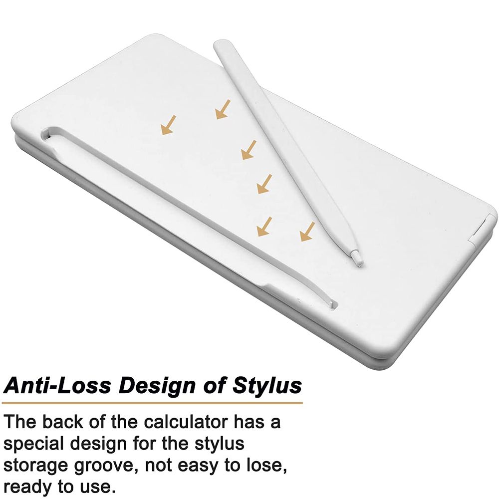 1Pc Foldable Large Display Scientific Calculator E-writer Digital Drawing Pad with Stylus Pen LCD Math Calculator for Office