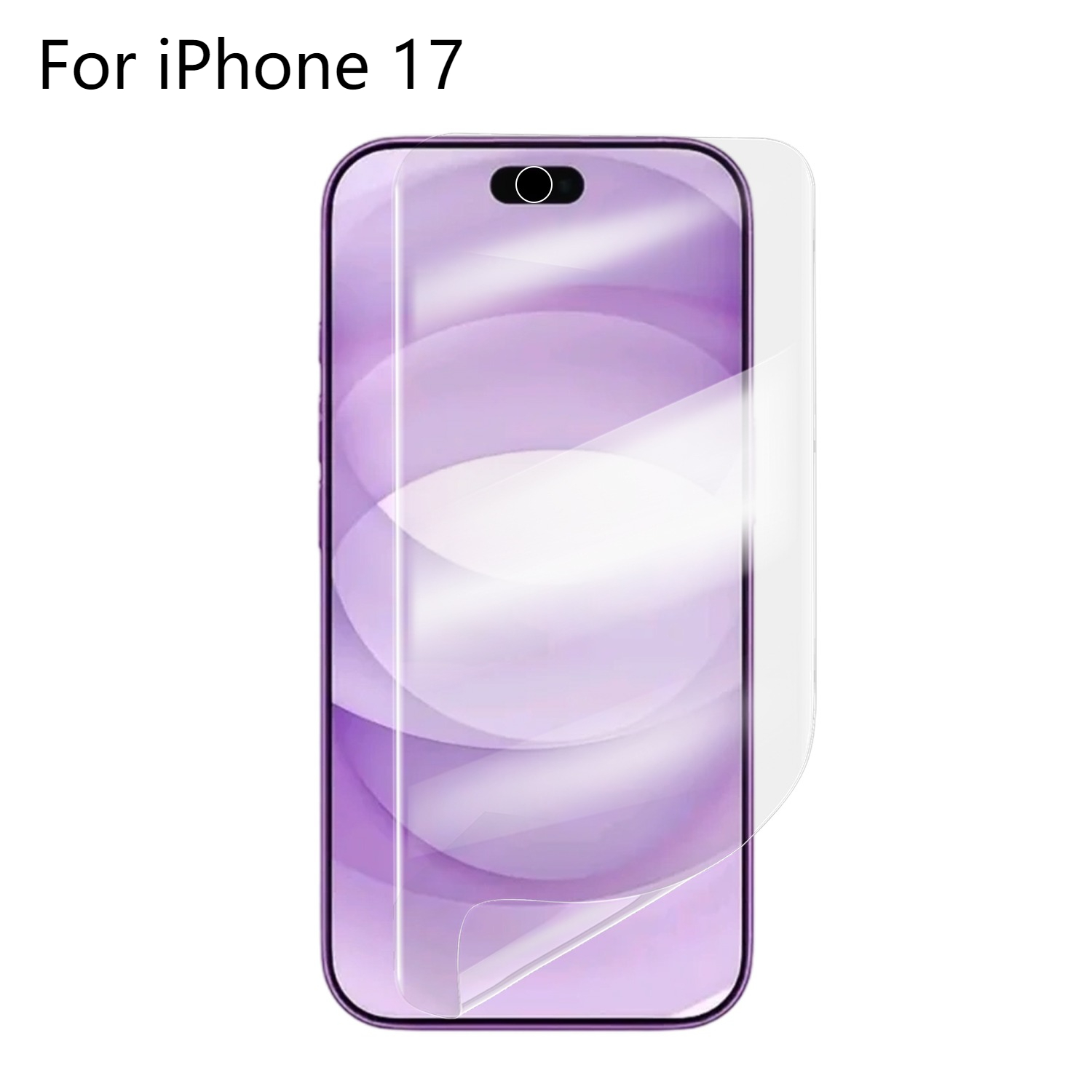 Full Cover HD Clear Screen Protector For iPhone17 17Air 17Pro Max Screen Protection Soft TPU Hydrogel Films For iPhone 17: CRIMSON / Bundle 20