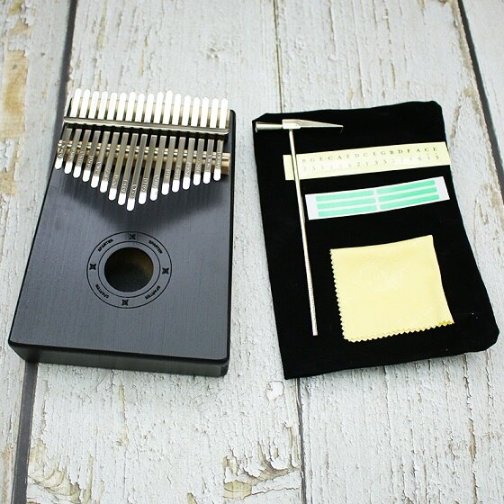 17 Key Kalimba African Solid Pine Mahogany Thumb Finger Piano Sanza Mbira Calimba Play with Guitar Wood Musical Instruments: Default Title