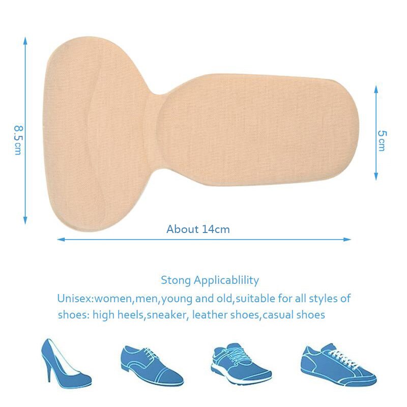 NANCY TINO 4D Sports Shoe Insoles Unisex T-Shape High Heel Grips Liner Arch Support Orthotic Shoes Insert Protector Cushion Pad
