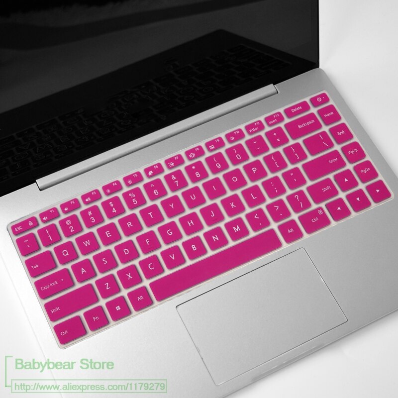 Para Xiaomi mi Notebook Pro 15 15,6 i7-8550U portátil de silicona colorida cubierta protectora de teclado piel portátil de i5-8250U: rose