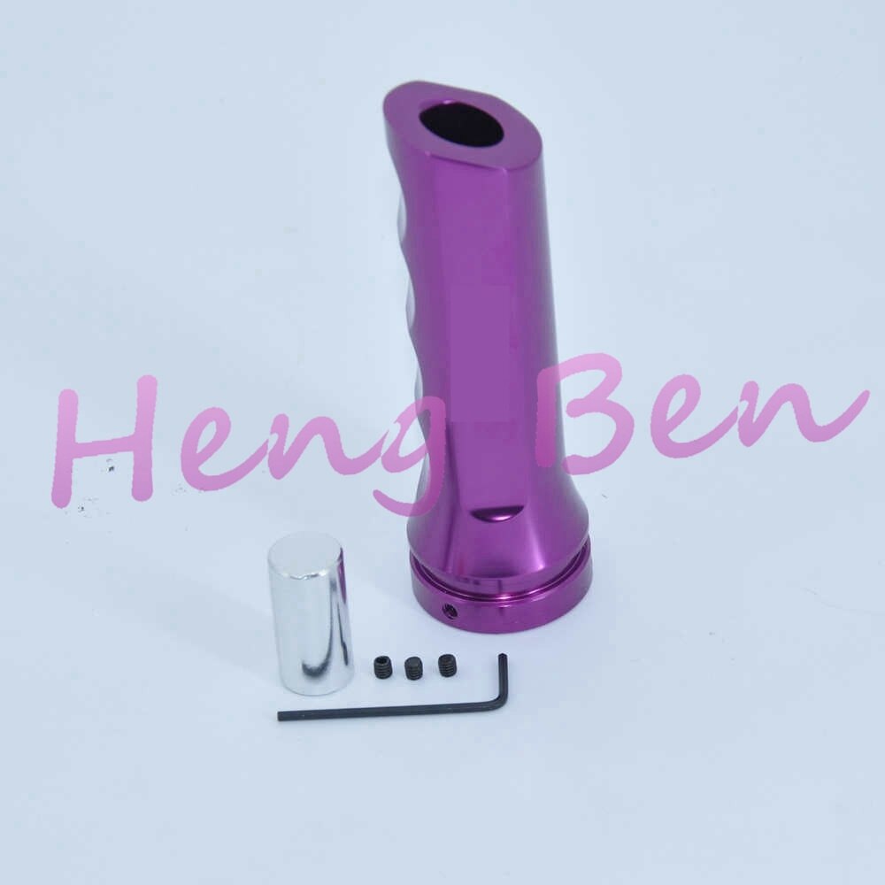 Red/Silver/Black/Blue/Purple/Gold/Green Handbrake Cover Handle General Gear Head Refires Hand brake Grip: Purple