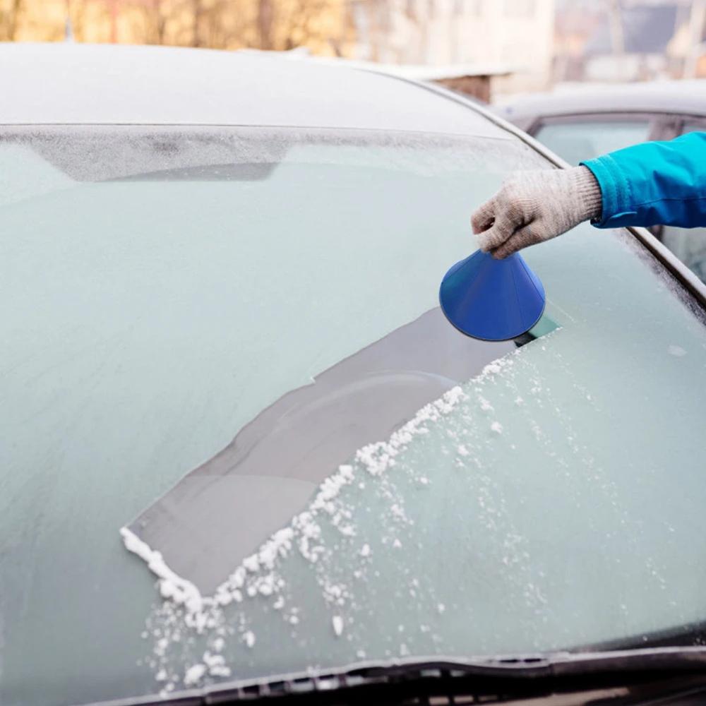 Eliminador de nieve mágica para coche, raspador de hielo para ventana, parabrisas, embudo de aceite, pala, ventana, cono de hielo