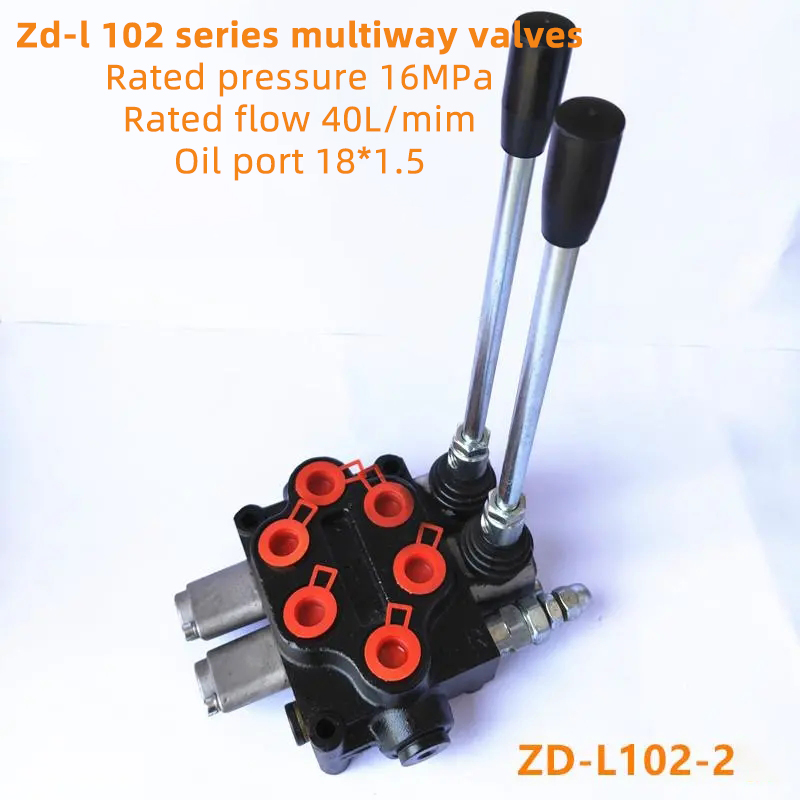 Valve hydraulique multi-voies Valve d'inversion à intervalles mécaniques Distributeur de moteur ZD-L102 Valve multi-voies Outil de commande de distributeur