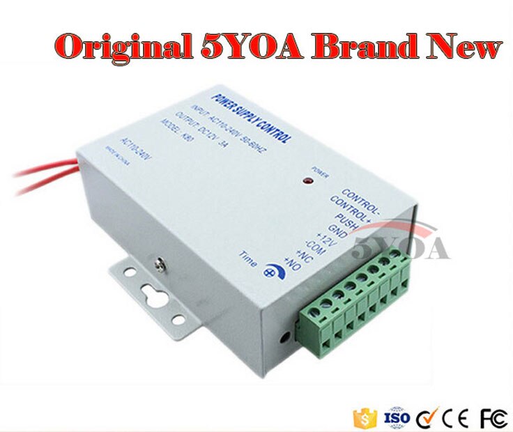 RFID Access Control System Kit Wooden Door Set+Eletric Magnetic Lock+ID Card Keytab+Power Supplier+Button+DoorBell