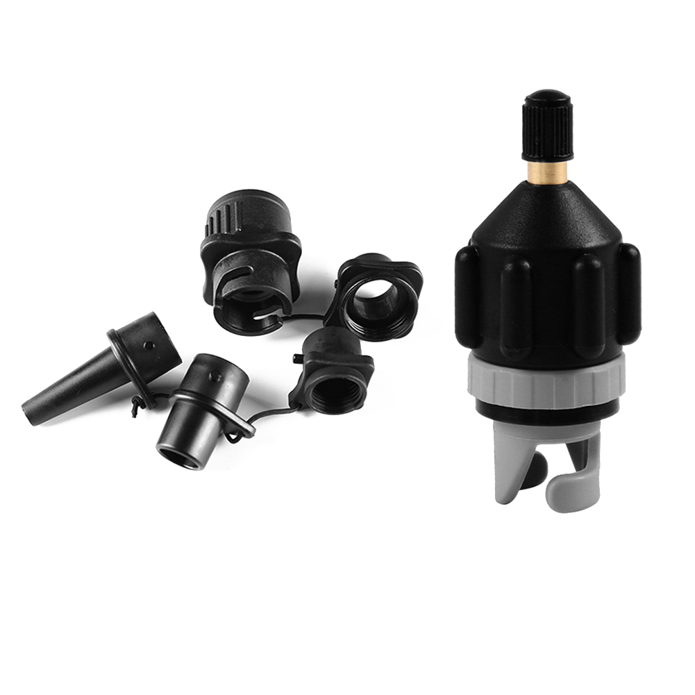 Luft ventil adapter aufblasbarer Pumpen adapter Paddel boot Kajak Luft ventil Pumpen anschluss für Sup Board Reifen Luft kompressor Konverter: Rot