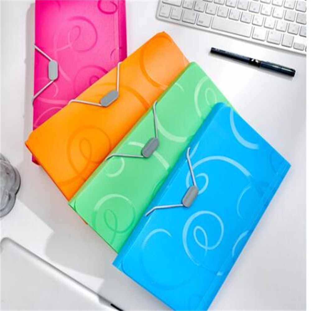 A6 File Folder Large Capacity Documents Organizer Bills Receipt Classification Storage Bag Office Supplies School Stationery