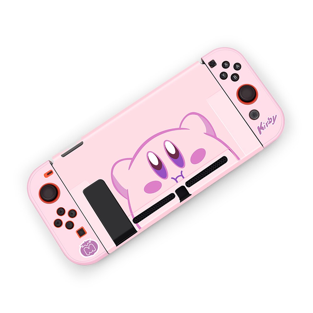 Pink Nintend Switch NS Protective Case Cover Shell For Nitendo Switch Console Joy-Con Controller Anti-Slip Shell Direct Docking: A