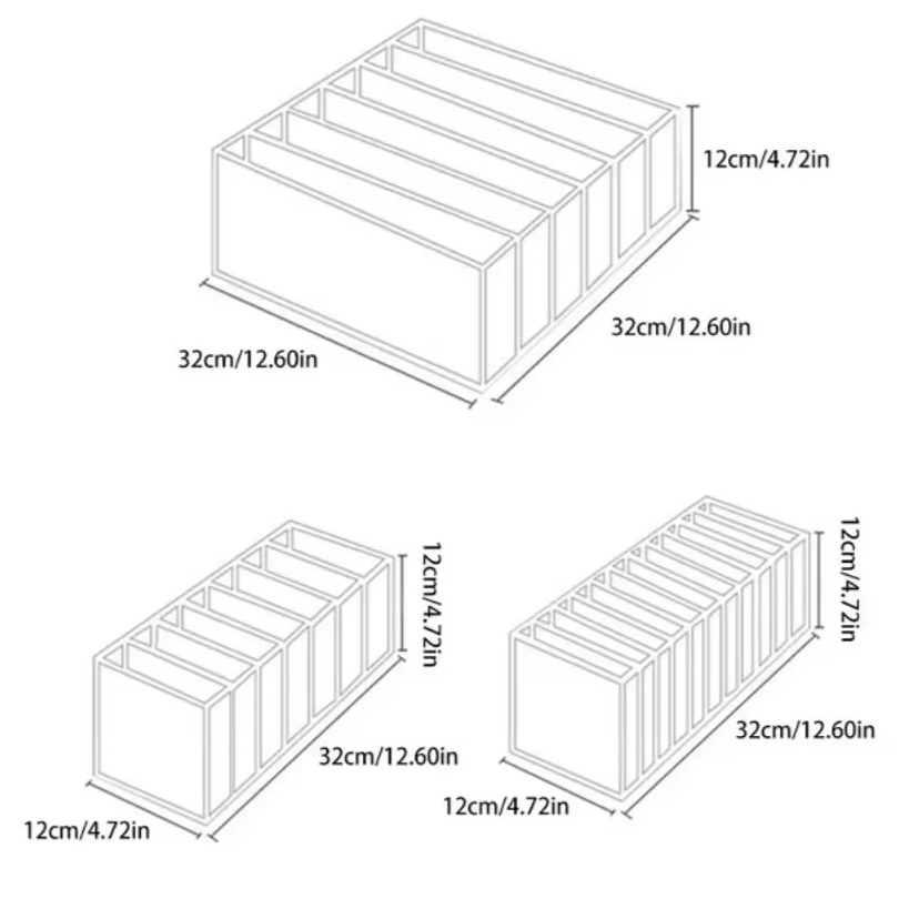 Organizzatore per armadio Organizzatore per biancheria intima per guardaroba Armadi per vestiti Organizzatori per cassetti Scatola portaoggetti per calzini per reggiseno