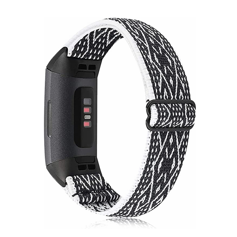 Nylon Strap for Fitbit Charge 5 Band Sport Elastic Replacement Wristband Bracelets For Fitbit Charge 6: S / Black Yellow