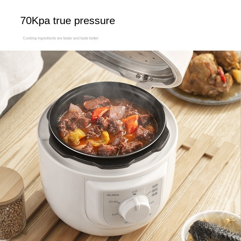 220V electric pressure cooker household small mini pressure cooker 2L liter rice cooker 1-3 people.
