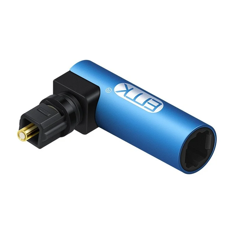 Full EMK Right Angle Digital Optical Audio Cable SPDIF Toslink 90 Degree Optical Adapter for Speaker Soundbox TV