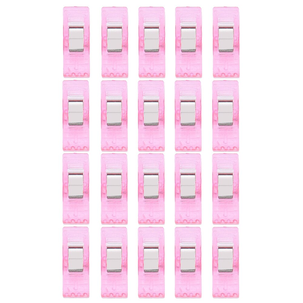 Lot de pinces en plastique colorées, 20 pièces, pour travaux de couture, édredon, reliure, articles ménagers, directe: PK