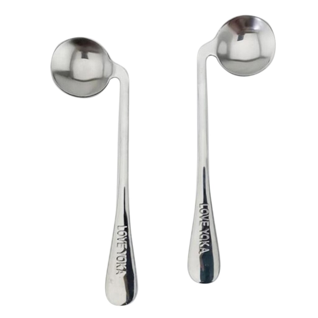 2 Stuks Lichtgewicht Links/Rechts Haaks Lepel Voor Ouderen Handicap Onafhankelijke Eten