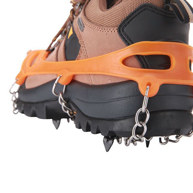 8 griffe chaussure glace griffe anti-dérapant bottes Crampons en plein air escalade chaussures accessoires randonnée alpinisme N66
