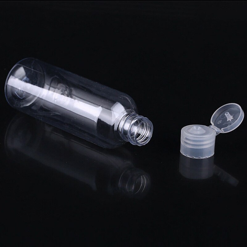 5 stuks 100ml plastic reisflesjes shampoo cosmetische lotion container transparante lege multifunctionele make-up container
