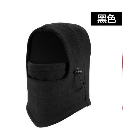 Winter Warm Fleece Beanies Hats for Men Skull Bandana Neck Warmer Balaclava Face Warmming Wargame Cap Special Forces Unisex Hat: black kid 10-15