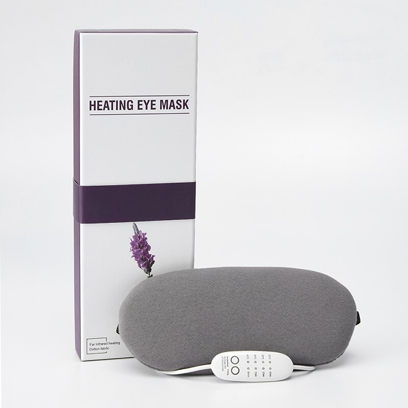 Temperatuurregeling Warmte Stoom Katoen Oogmasker Elimineren Oog Vermoeidheid Ontspanning Oog Slaapmasker: gray