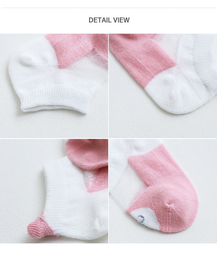 Kindersokken jongens en meisjes katoenen ademende mesh sokken 3 paar / groep lente en zomer babysokken