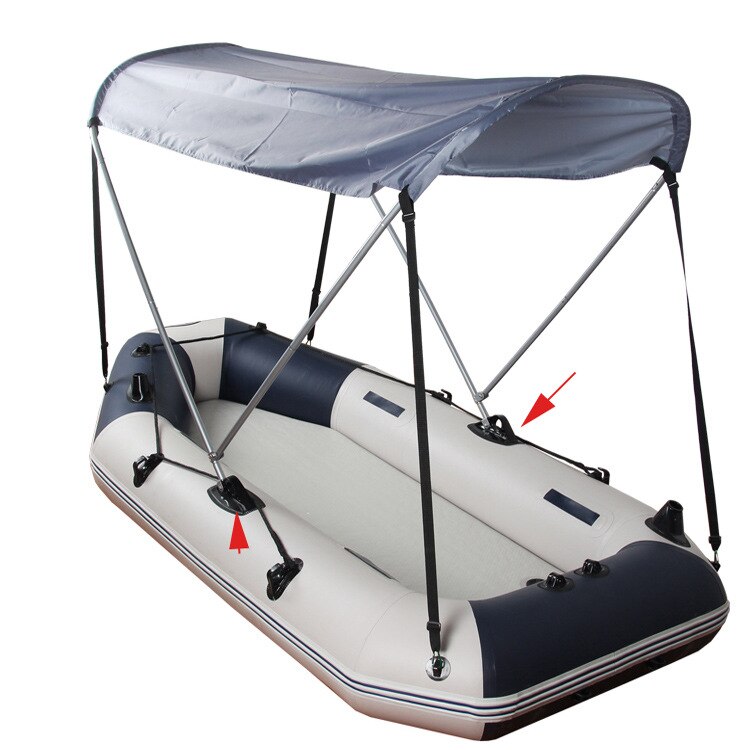 Inflatable Boat Dinghy Boat Paddle Paddle Paddle Paddle Fixed Awning Support Base Water Sports Kayak Yacht Accessories Black