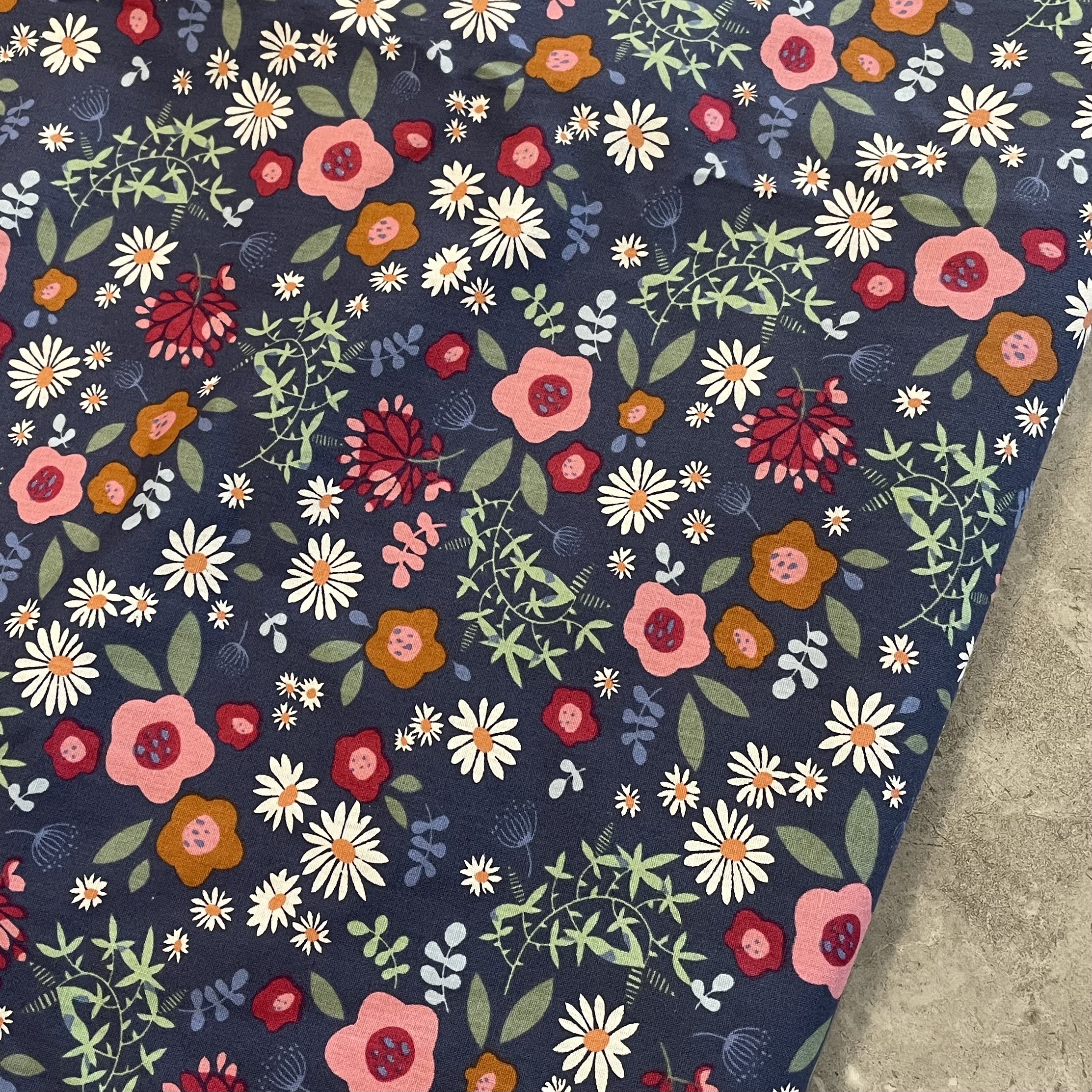 145x50cm Floral 100% algodón 40S como tela de la libertad Impresión Digital para coser vestidos de tela falda niños hecho a mano: S / Azul