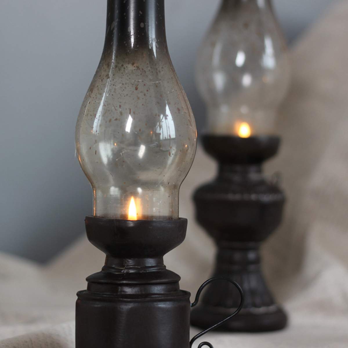 retro Glas Abdeckung Kerosin Lampe Leuchter Nostalgischen Jahrgang Cafe Bar Fenster Dekor Hause Harz Ornamente Kerze Tee Licht Halfter