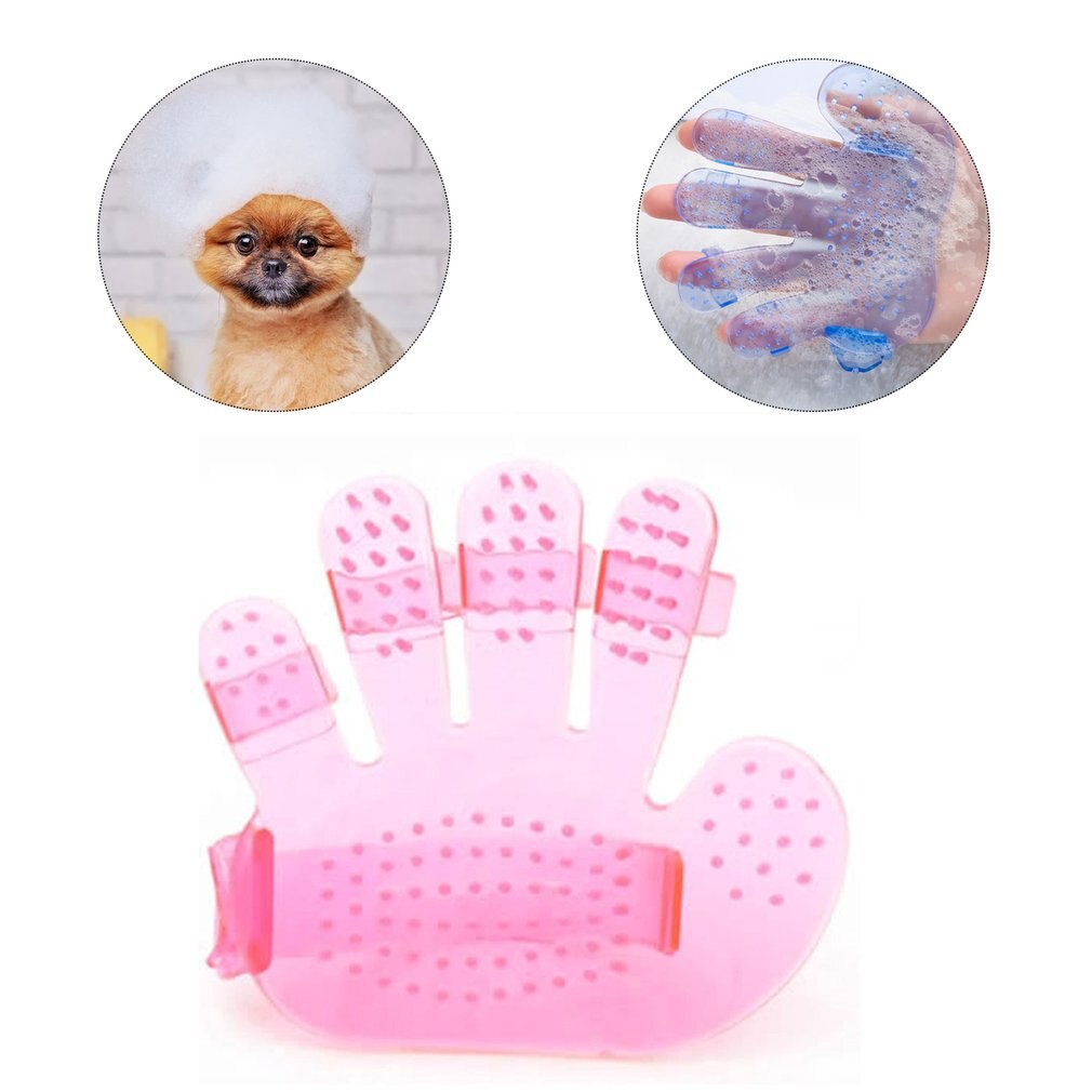 Pet Five Finger Bathing Massage Comb Cute Portable Dog Paw Massage Brush Multifunctional Beauty Comb