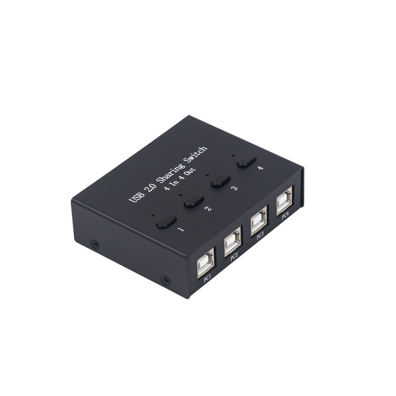 4 port usb switch box enhet 4 in 4 out dator delning mus tangentbord skrivare enhet dela 4 usb enheter
