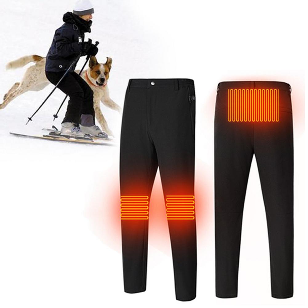 Usb Verwarmde Warme Broek Mannen Verwarming Base Layer Elastische Broek Geïsoleerde Verwarmd Ondergoed Voor Camping Wandelen Skiën