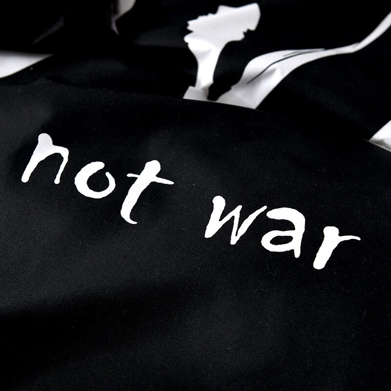 Zwart En Wit Beddengoed Set Liefde Letters Cool Dekbedovertrek Set Moderne Dekbed Cover Spreien 3Pcs Koningin Koning Thuis textiel