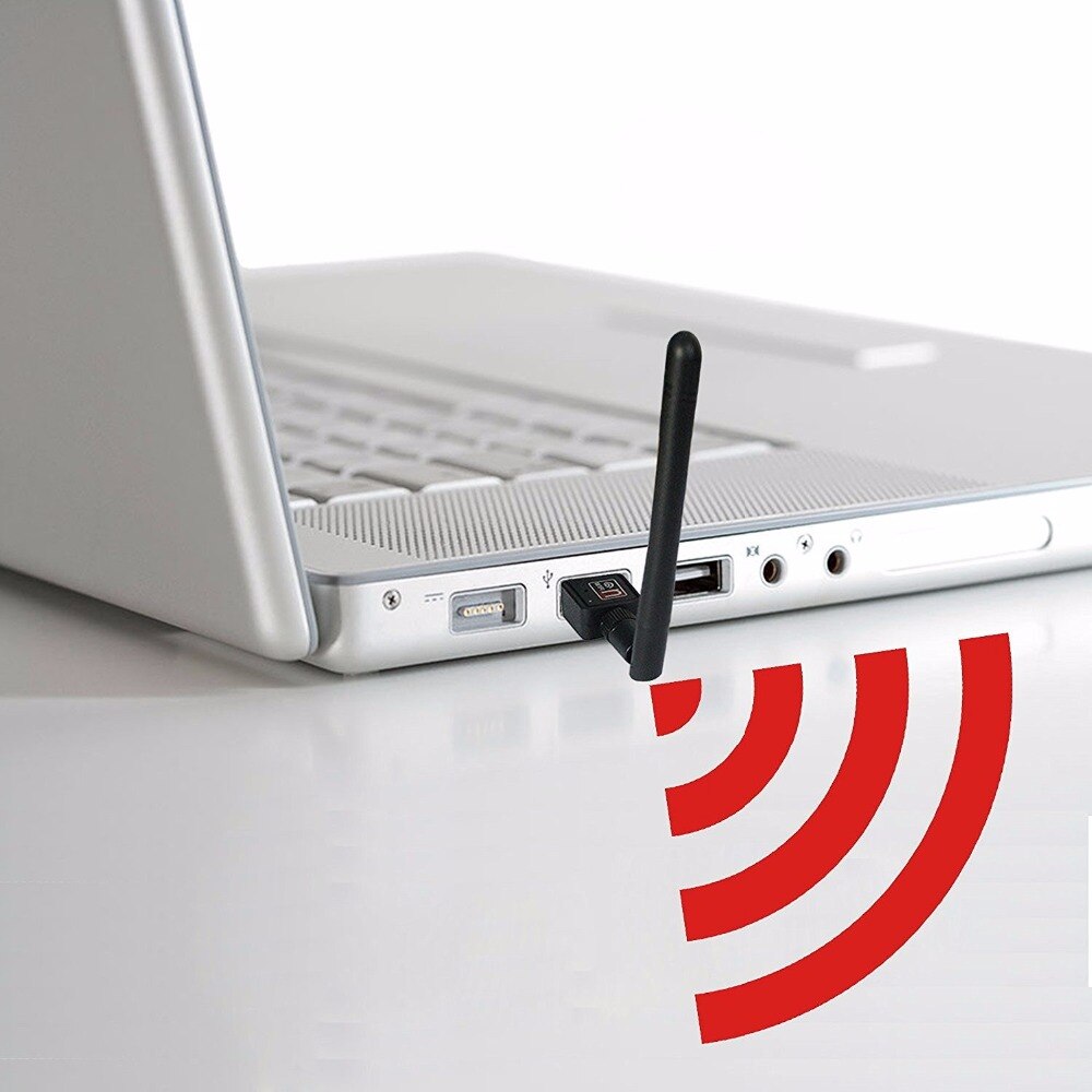 High Speed USB Wireless Adapter 150Mbps 2db Antenna Wifi Rceiver Transmitter USB Dongle Wireless 802.11b/n/g for laptop computer