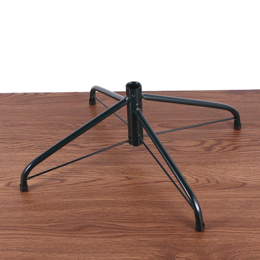 35cm soporte para árbol de Navidad decoración de Navidad 4 pies árbol Artificial plegable Metal hierro árbol soporte Base soporte (negro Gree