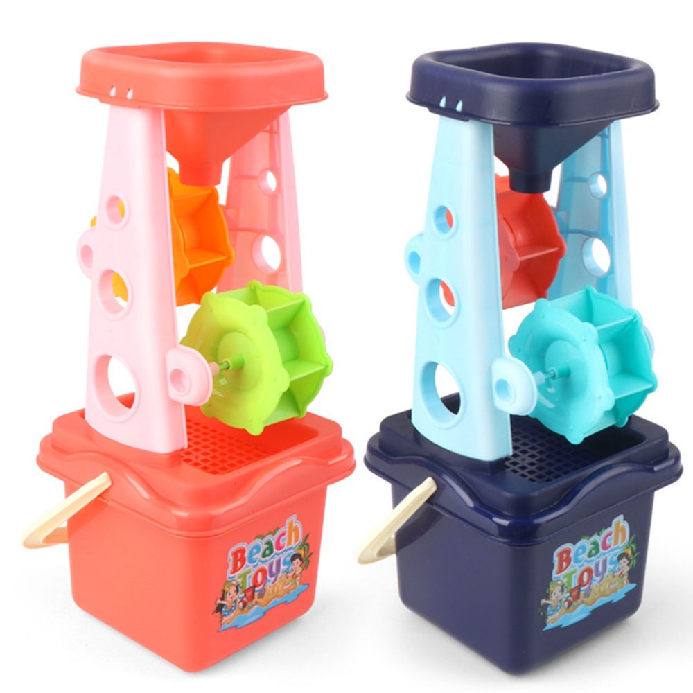 1 Set Plastic Strand Speelgoed Interactief Speelgoed Zand Emmer Schop Speelgoed Zand Klok Voor Strand Kinderen Spelen Outdoor (Blauw)