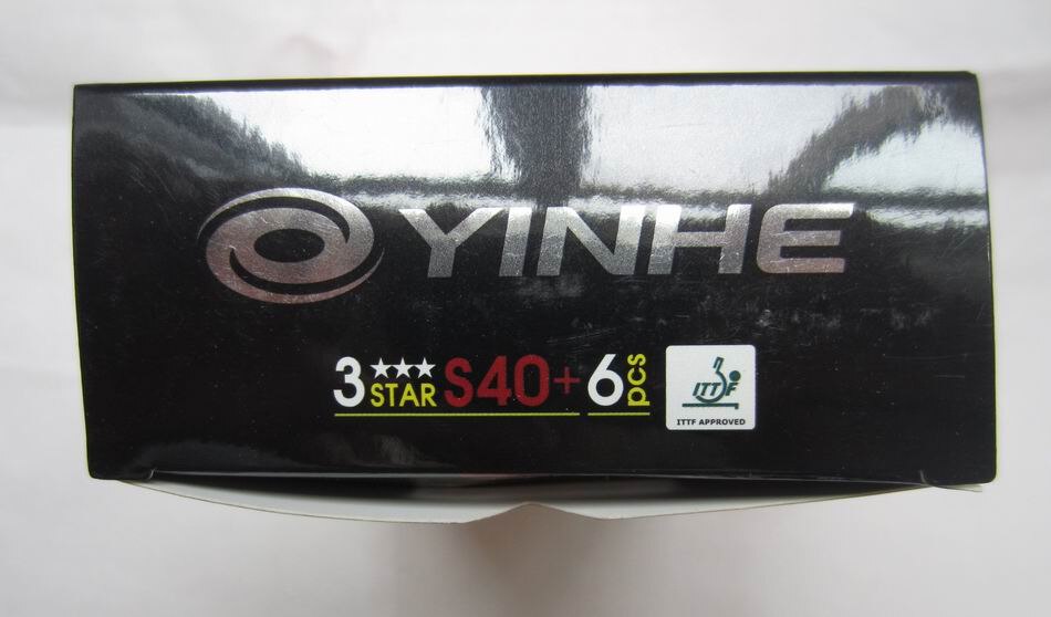 Original Yinhe la Vía Láctea S40 + bola de tenis de mesa 3 estrellas material bola oficial sin costuras para juego de raquetas de tenis de mesa