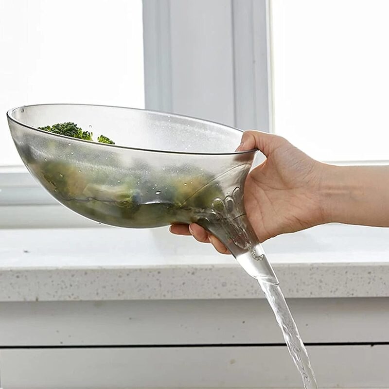 Égouttoir en plastique pour légumes et fruits, panier de cuisine, passoire créative pour aliments