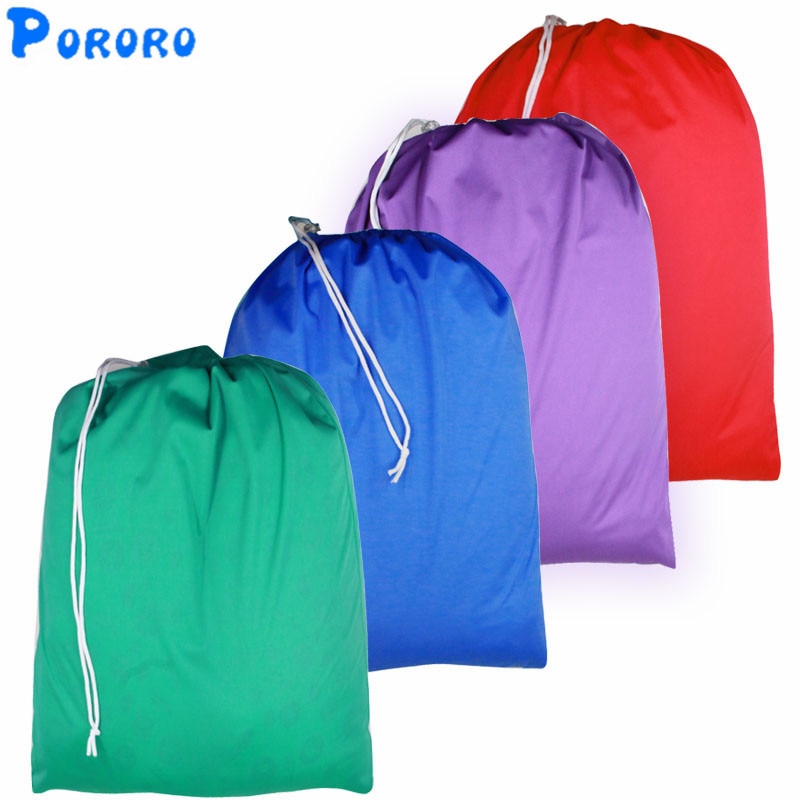 3 stuks emmervoering, waterdichte stoffen luiertas, waterdichte trekkoord, herbruikbare natte droge zakken, luiertas 50 x 60cm