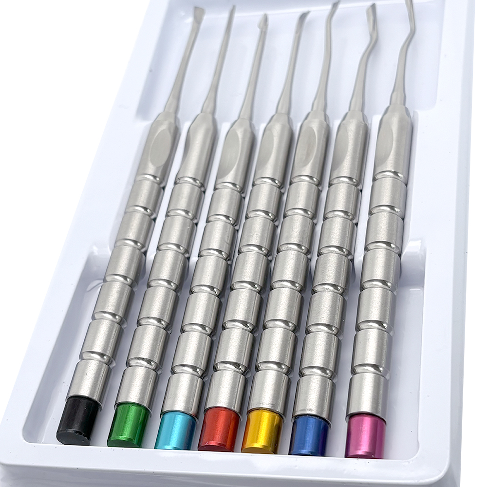 Kit Dental Luxating, cuchillo elevador de diente de raíz, extracción de aleación de titanio, herramienta de dentista mínimamente invasiva