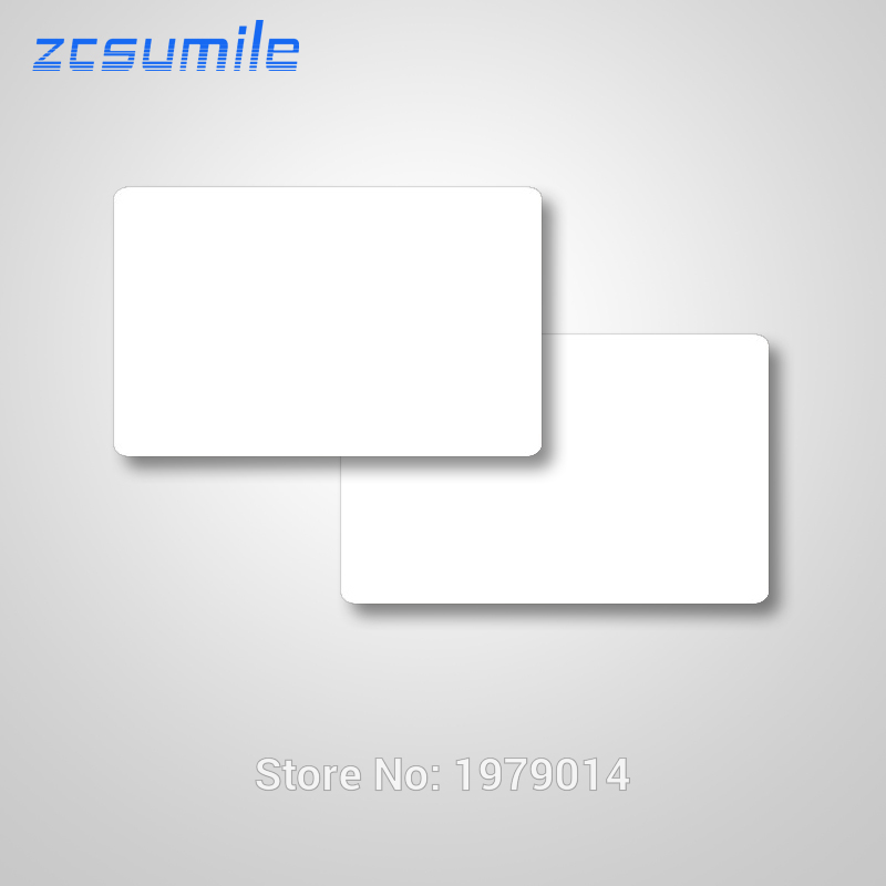 10 pcs/lot Blank Printable PVC Plastic White Card CR80 for sublimation Printers