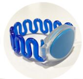 125khz RFID Cabinet locker wristbands sauna Resort Hotel waterproof bracelet with EM4100 chip: Blue