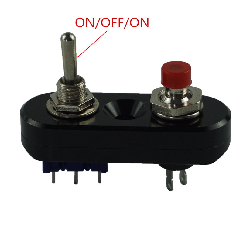 Aluminum Universal Motorcycle Handlebar Switch For Horn Headlight ON/OFF Button Black and Silver Toggle Grip switch