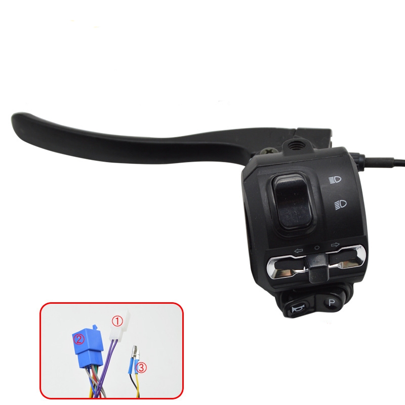E-Bike Drossel Schalter Scheinwerfer Richtungsanzeigen Elektrische Fahrrad Spin Griff Disc Split Spin Griff Teile