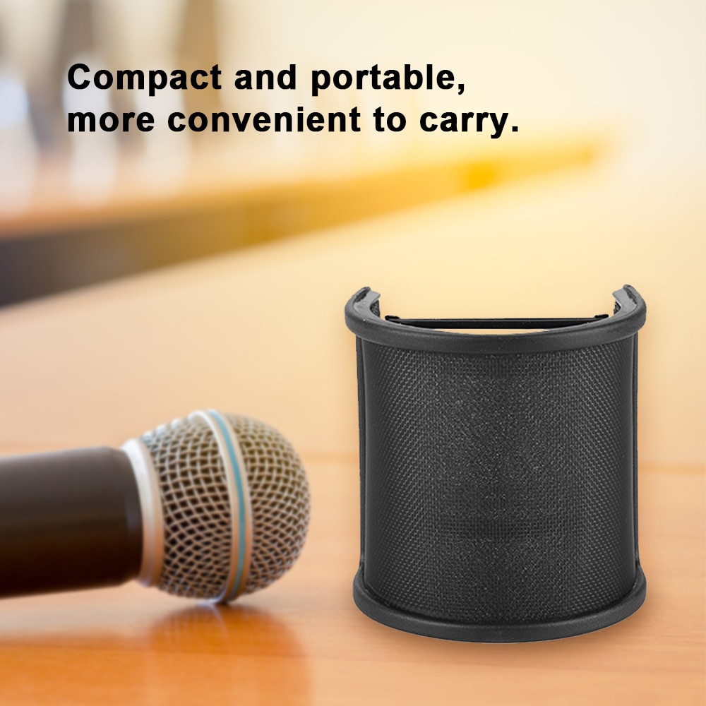 Microfoon Pop Filter Professionele Metalen Microfoon Pop Filter Schild Winddicht Microfoon