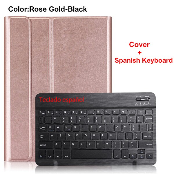 Keyboard Case for Lenovo Tab M10 TB-X605F TB-X605L Removable Detachable PU Leather Bluetooth Keyboard Cover